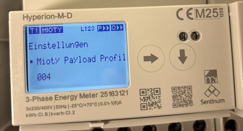 Profiländerung auf 004