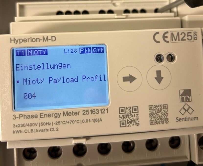 Profil bestätigen – blinkende Anzeige